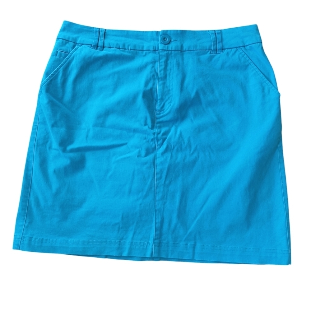 Christopher & Banks Bright Blue Pencil Skort Size 8 - Picture 1 of 8